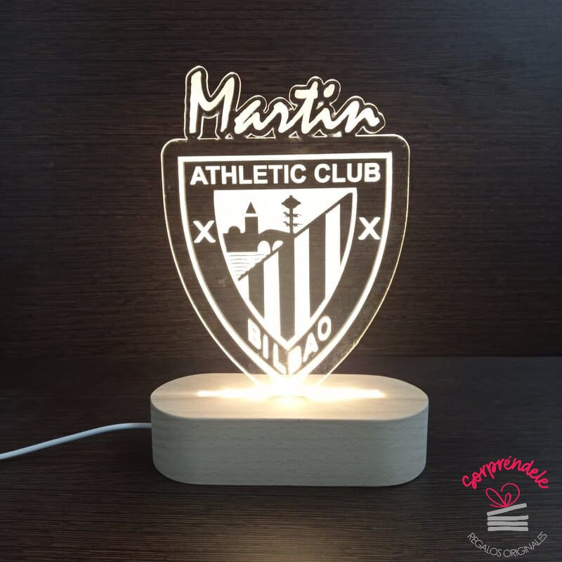 lampara LED personalizada Athletic de Bilbao